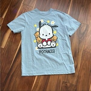 SANRIO POCHACCO BLUE JUNIOR GRAPHIC T-SHIRT SIZE XSMALL